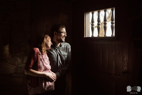 Núria, Pere y Pau, sesión de embarazo en El Talladell, Lleida